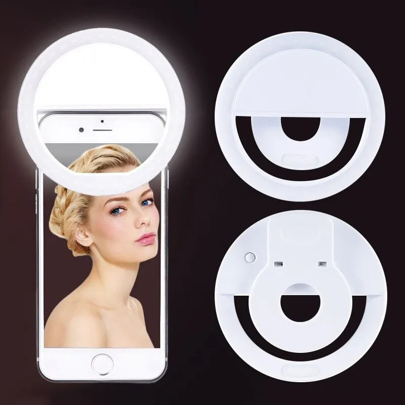 Photography Lighting Tent - USB 충전식 LED 셀카 링 라이트,