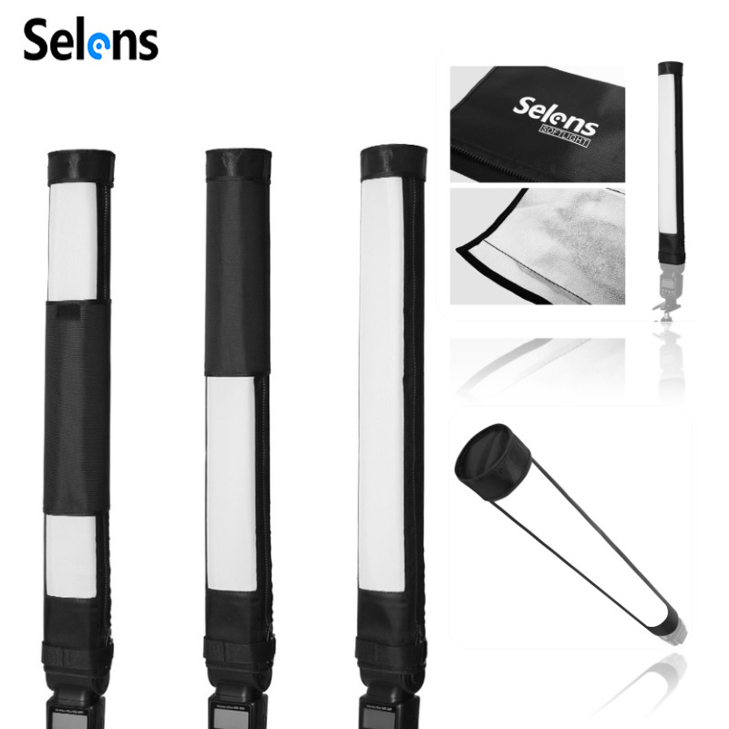 Softbox Portable Strip - Selens 휴대용 핫슈 플래시 스트립 디퓨저,