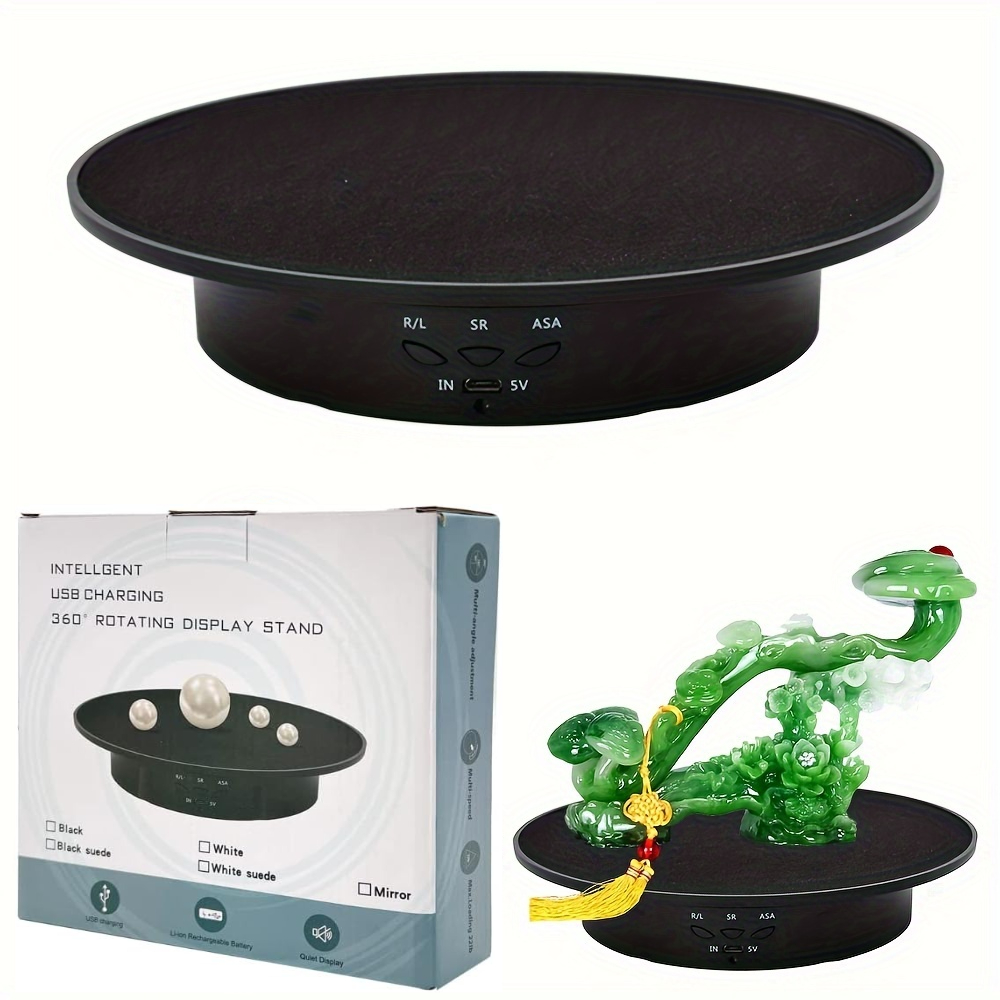 Photography Lighting Material - 사진용 전기 회전 턴테이블, USB 전원,