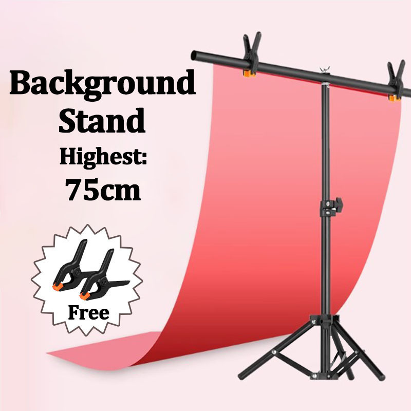 Photography Lighting And Backdrop - T자형 사진 배경 스탠드 폭 19.6인치