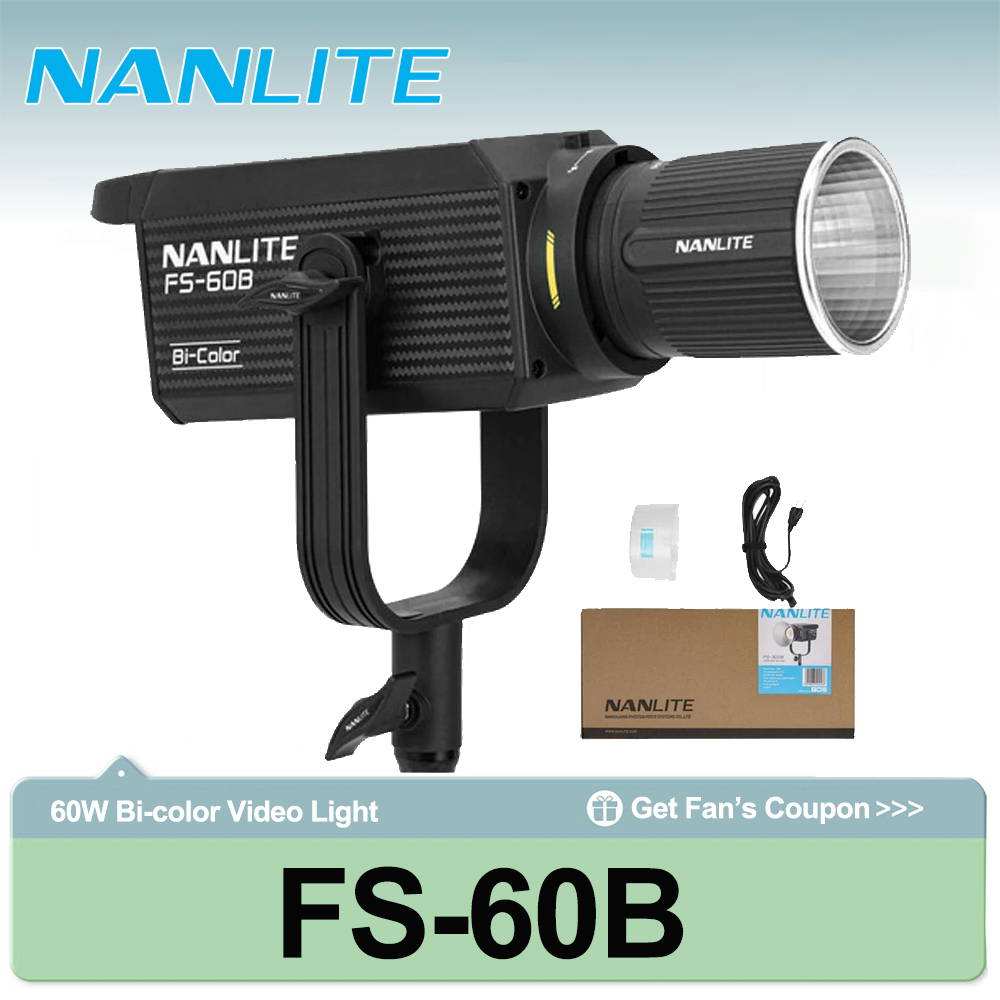 Photography Lighting Wireless - Nanlite FS-60B 70W 바이컬러 스포트라이트 2700K-6500K