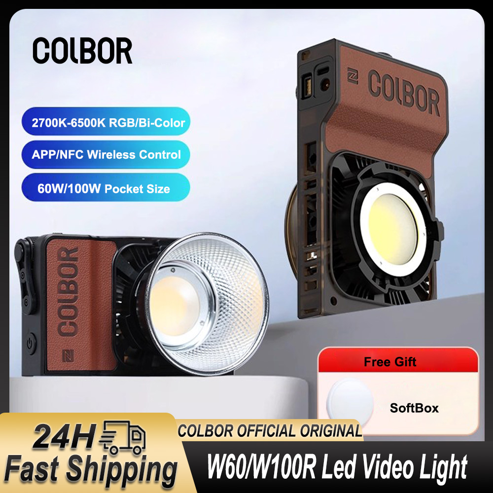 Photography Lighting Wireless - 콜보르 W60 W100R RGB LED 비디오
