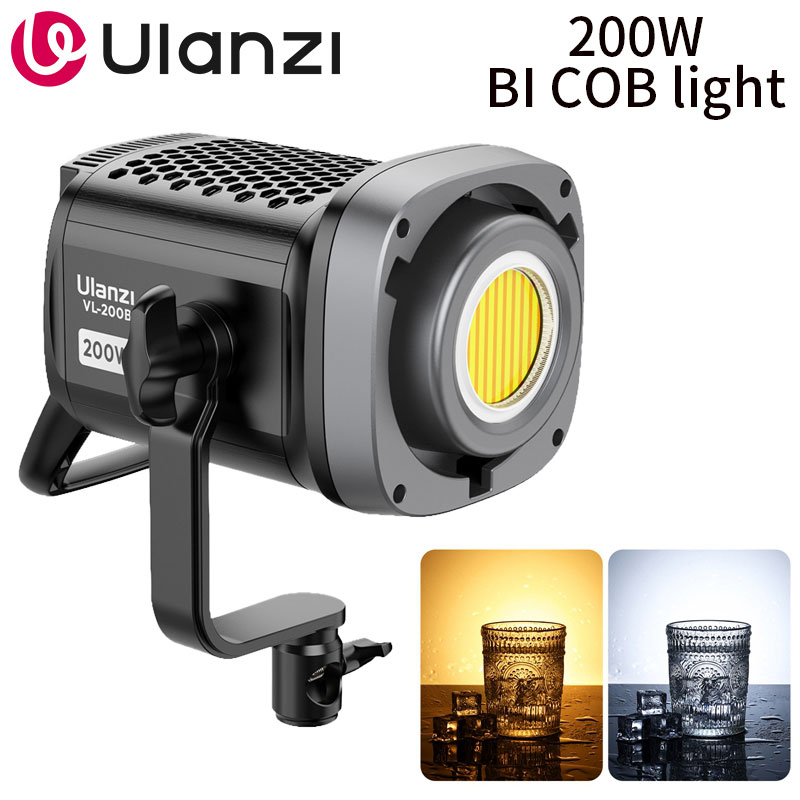 Photography Lighting Wireless - 울란지 VL-200Bi 200W 바이컬러 COB 비디오