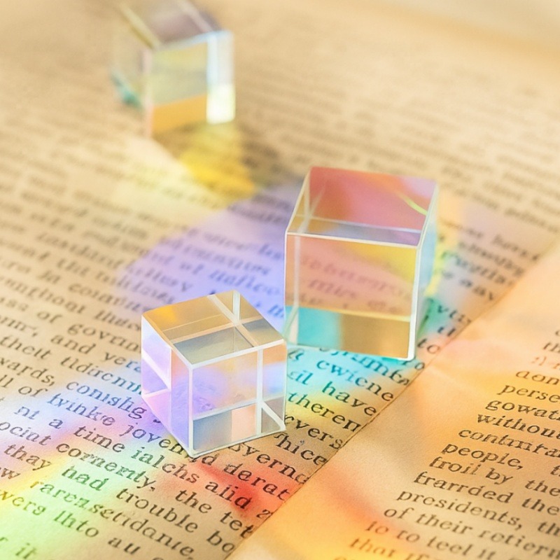 Lighting Glass Photography - 유리 큐브 이색성 프리즘 사진 빔