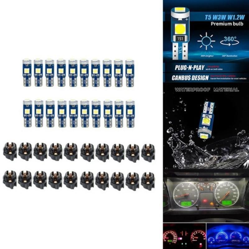 10Pcs T5 Led 전구 Canbus W3W 74  - Interior Photography Lighting 리뷰 및 가격