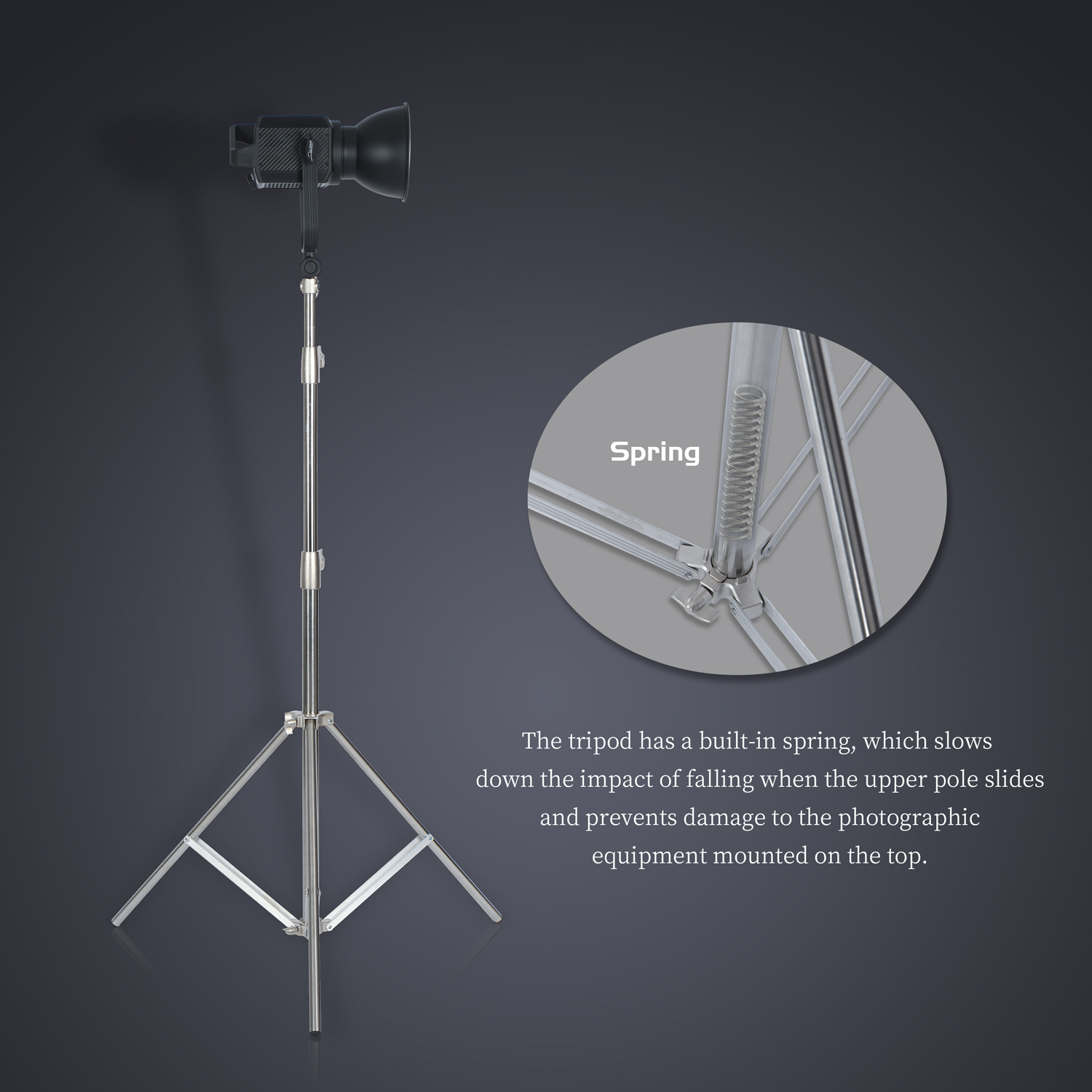 SH 2.8M 스테인레스 스틸 라이트 스탠드 헤비 듀티 - Photography Lighting Material 리뷰 및 가격