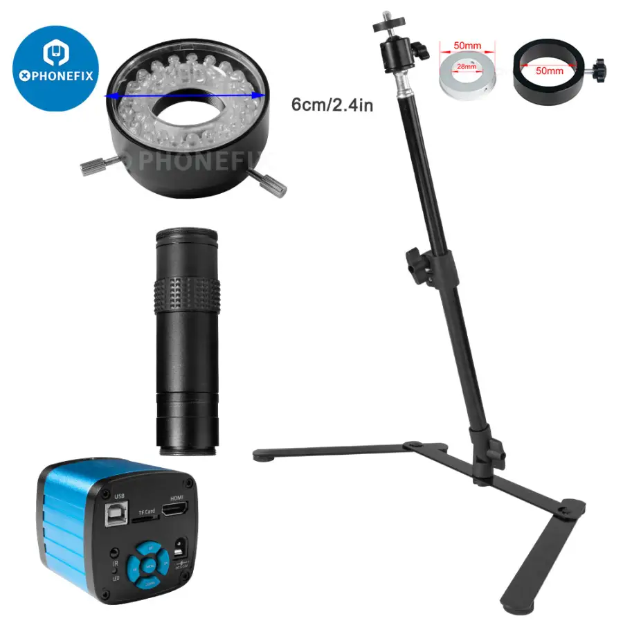 48MP 현미경 카메라 세트 범용 접이식 1/4인치 나 - Photography Lighting Definition 리뷰 및 가격