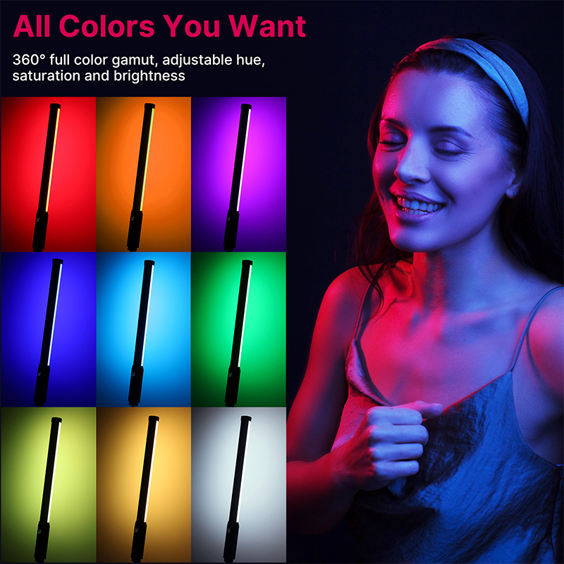 Ulanzi VL119 핸드 헬드 RGB 다채로운 스틱 - Photography Lighting Wireless 리뷰 및 가격