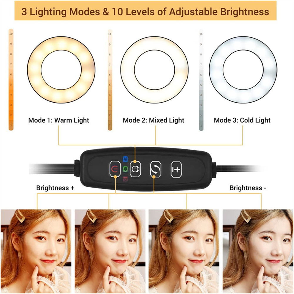 셀카 링 라이트가 있는 범용 플렉시블 휴대폰 거치대,  - Photography Lighting Tent 리뷰 및 가격