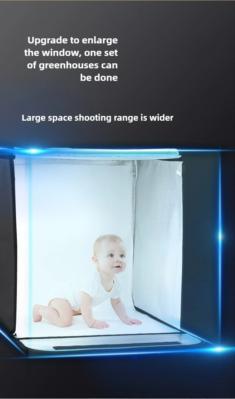 40cm 사진 LED 스튜디오 라이트 박스 사진 조명  - Photography Lighting Kits 리뷰 및 가격