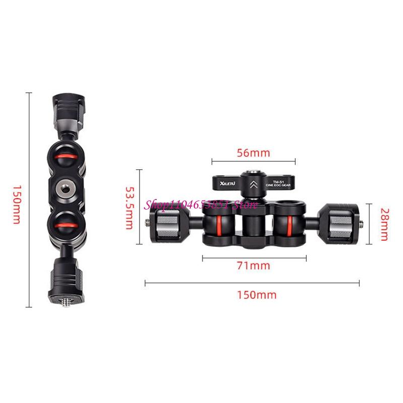 더블 볼 헤드 카메라 매직 암, 알루미늄 합금 모니터용 - Photography Lighting Rig 리뷰 및 가격