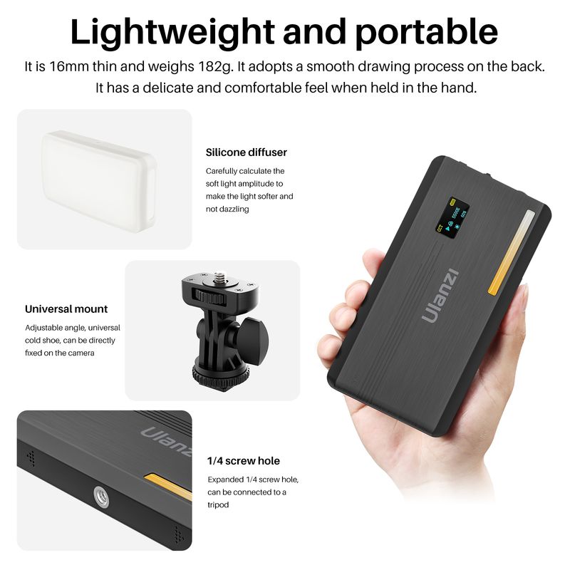 Ulanzi 사진 촬영용 충전식 패널 라이트 필 라이트 - Photography Lighting Wireless 리뷰 및 가격