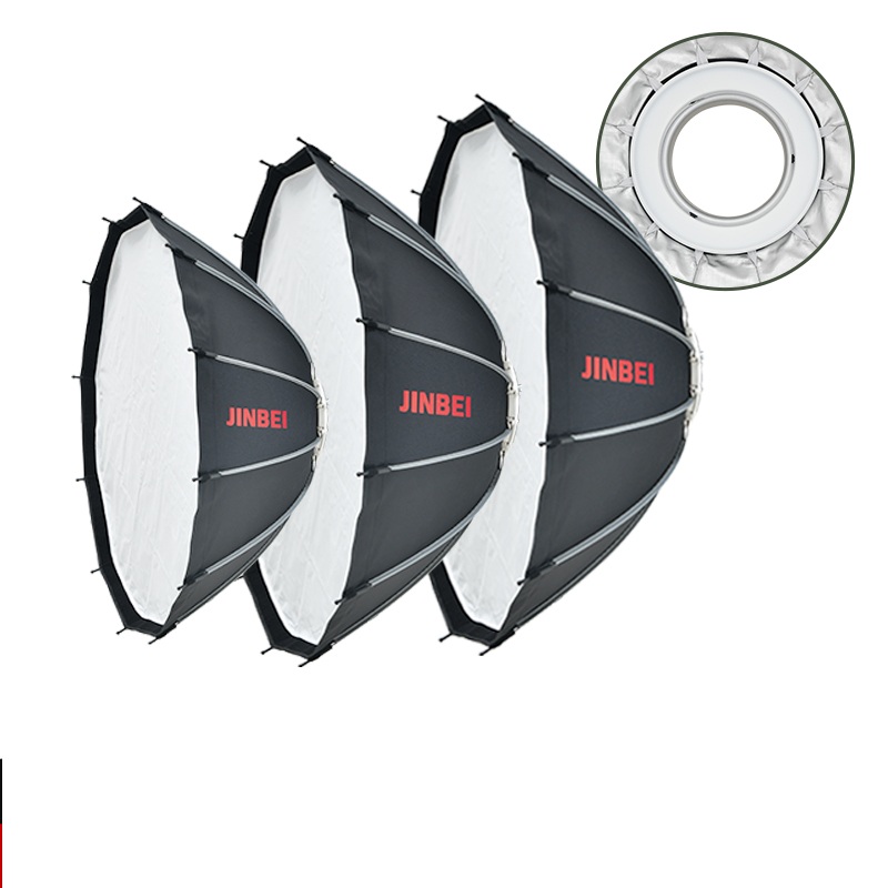 진베이 65 퀵 오픈 파라볼릭 플라이오 소프트박스 보웬 - Photography Lighting Kits 리뷰 및 가격