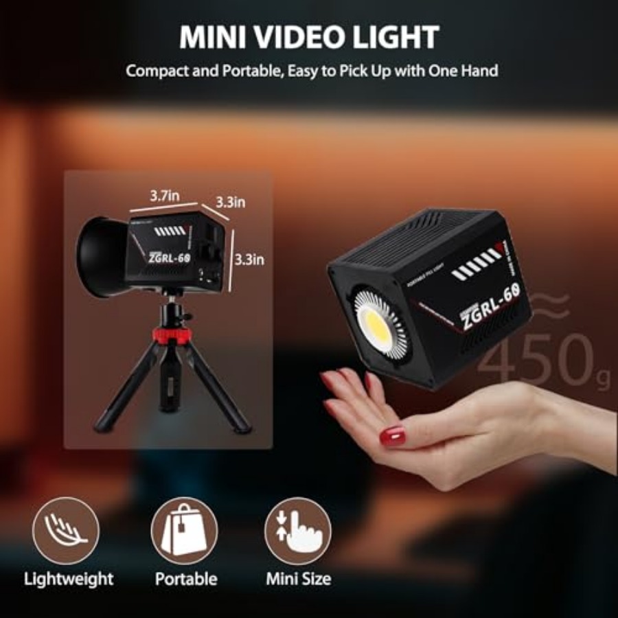 60W COB LED 비디오 조명, 휴대용, 8000m - Photography Lighting Handheld 리뷰 및 가격