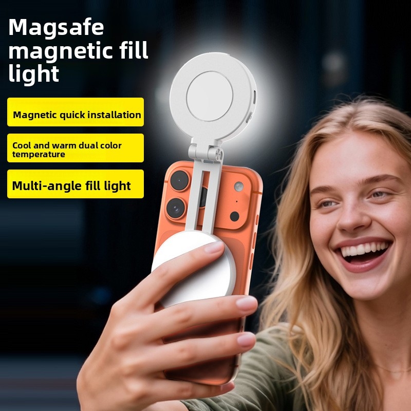 맥세이프 휴대폰 LED 링 라이트 휴대용 2색 조광 셀 - Photography Lighting Handheld 리뷰 및 가격