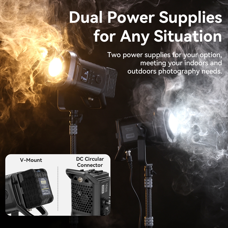 울란지 VL-200Bi 200W 바이컬러 COB 비디오 - Photography Lighting Wireless 리뷰 및 가격