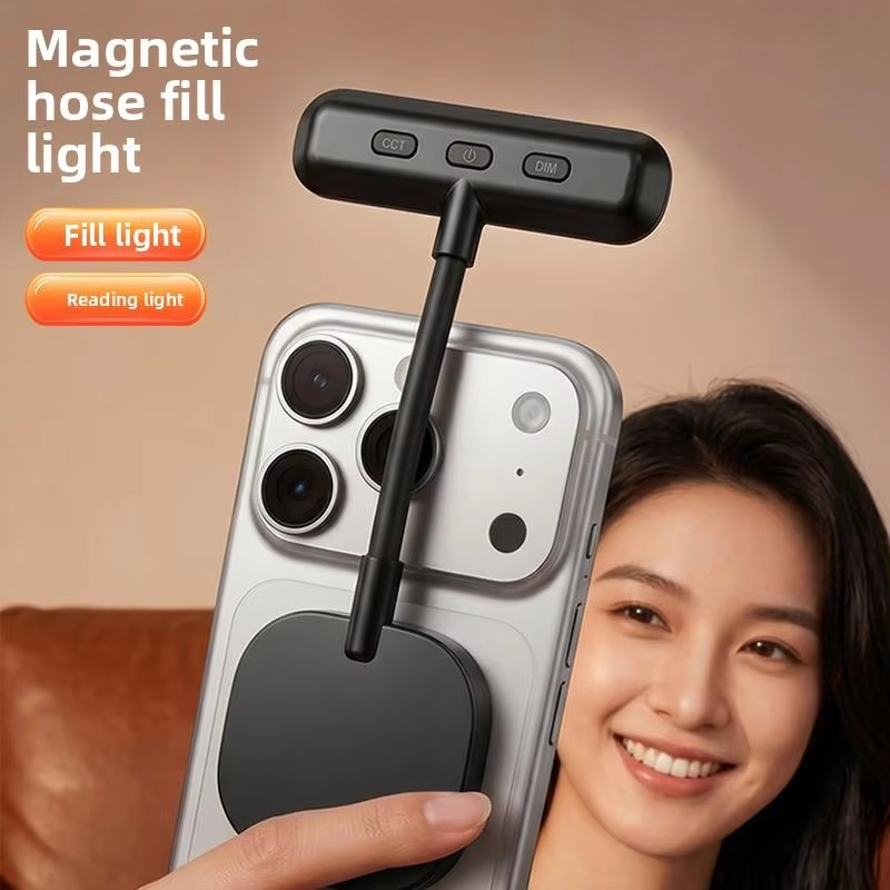 자석식 휴대폰 조명, 3색 휴대용 미니 핸드헬드 뷰티  - Photography Lighting Handheld 리뷰 및 가격