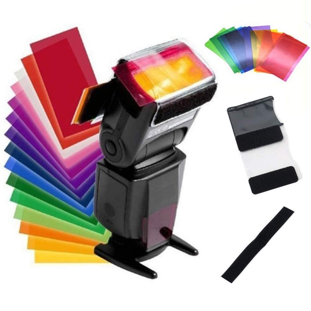 12색 카메라 플래시 젤 조명 필터 키트, 스피드라이트 - Photography Lighting Kits 리뷰 및 가격