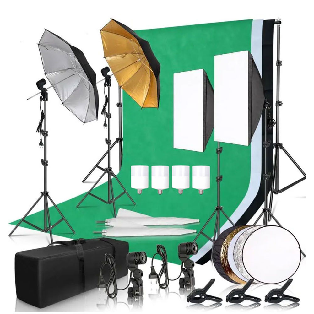 사진 촬영 스튜디오 소프트박스 조명 키트 (2.6x3M - Photography Lighting And Backdrop 리뷰 및 가격