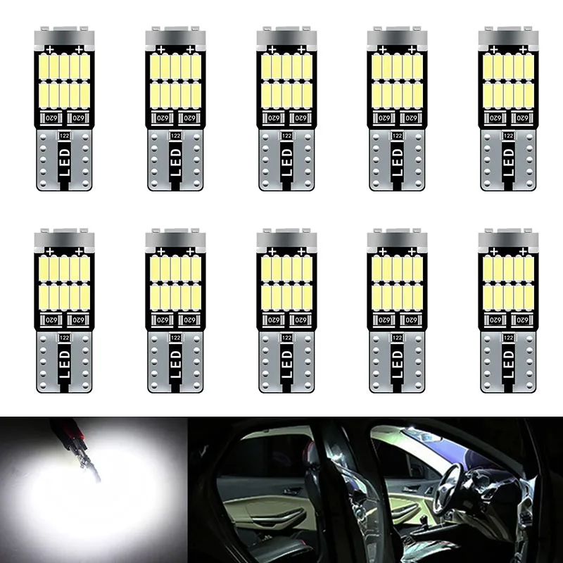 10pcs T10 W5W 194 501 Led Canb - Interior Photography Lighting 리뷰 및 가격