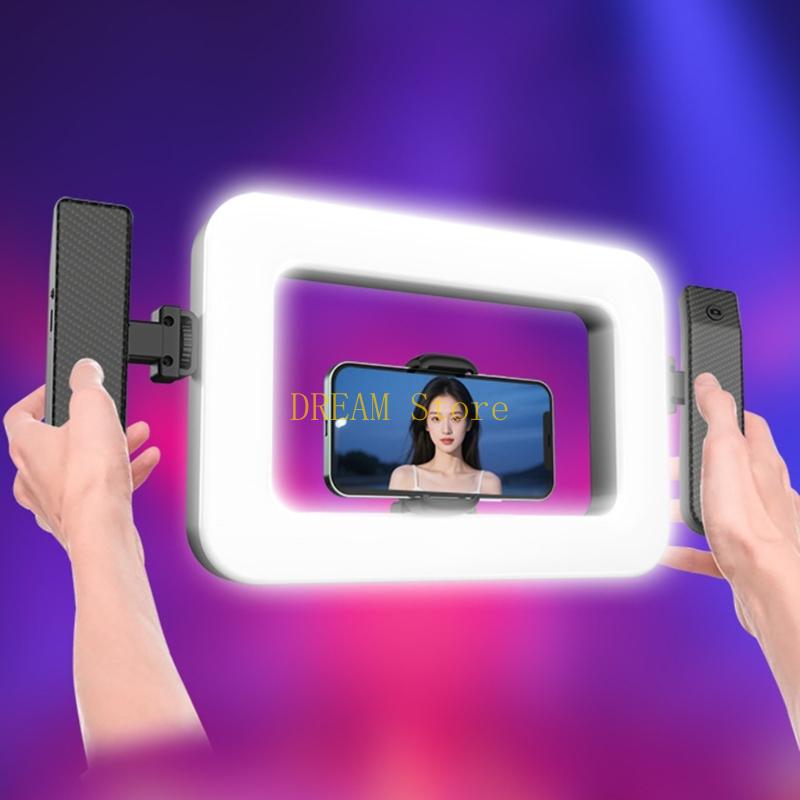 셀카 카메라용 휴대용 휴대용 조명 360도 밝기 조절  - Photography Lighting Handheld 리뷰 및 가격