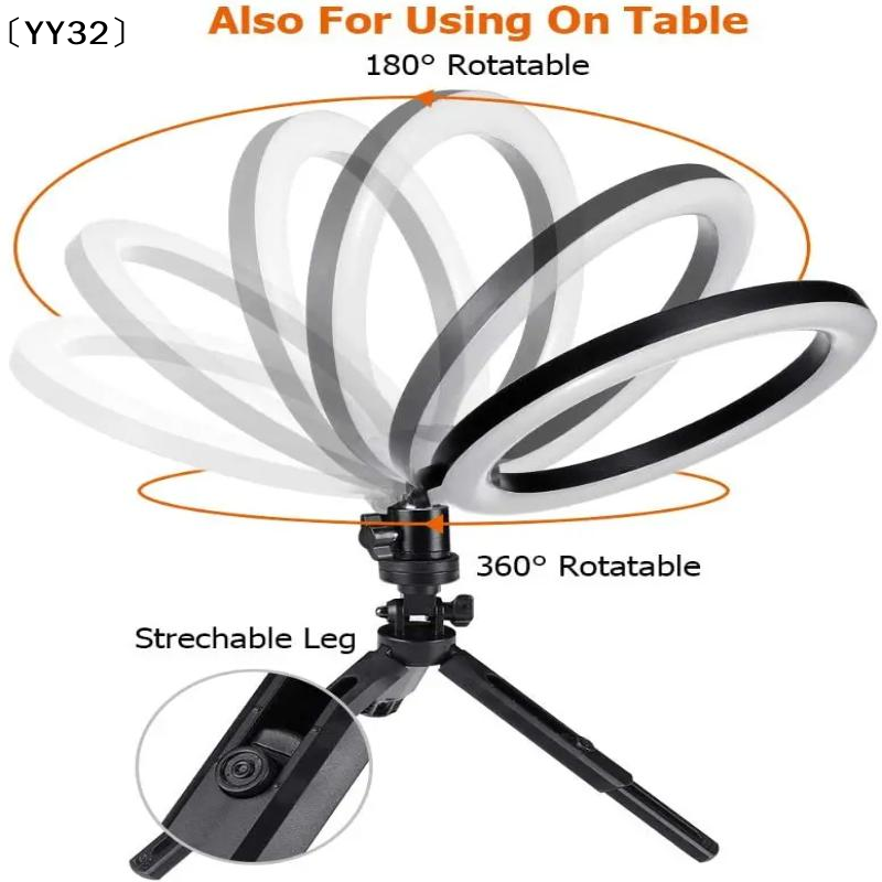 1 세트 디밍이 가능한 LED 램프 사진 링라이트 26 - Photography Lighting Kits 리뷰 및 가격